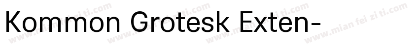 Kommon Grotesk Exten字体转换